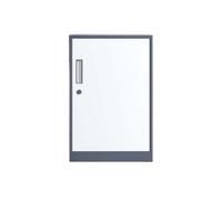 GLigeT Hogar Gabinete archivador Almacenamiento de Oficina Almacenamiento Debajo del Escritorio Organizador Datos Archivos con Cerradura móvil(Grey)