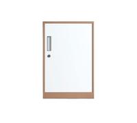 GLigeT Hogar Gabinete archivador Almacenamiento de Oficina Almacenamiento Debajo del Escritorio Organizador Datos Archivos con Cerradura móvil(Bruin)