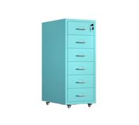 GLigeT Hogar Gabinete archivador de Oficina con cajones Acero Laminado en frío Engrosado Almacenamiento Gran Capacidad Organizador Datos Multifuncional cerraduras(Blue)