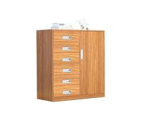 GLigeT Hogar Gabinete de 6 cajones, gabinete Almacenamiento Multifuncional for el hogar, Organizador Archivos Datos Metal, Archivo Oficina(A)