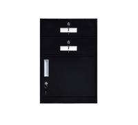 GLigeT Hogar Gabinete de Oficina Datos, mesita Noche, gabinete pequeño, hojalata, archivador, Corto, cajón Debajo del Escritorio, Actividades(Negro)