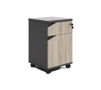 GLigeT Hogar Gabinete de Oficina Madera Debajo del Escritorio archivador gabinete Almacenamiento Datos con cajón Bloqueo Corto aparadores(A)