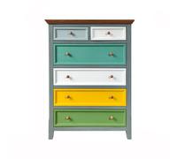 GLigeT Multifunción Cajonera Colorida - de Madera Organizadores y gabinete Almacenamiento for Pasillo Entrada o Sala Estar(80 * 40 * 110cm)