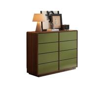 GLigeT Multifunción Cajonera de Madera Retro, cómoda 8 cajones, Almacenamiento Dormitorio for Armario, Pasillo(XL)