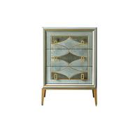 GLigeT Multifunción Cómoda, Cajonera de Madera, Armario Decorativo con Patas, Almacenamiento Independiente for Sala Estar y Dormitorio(Grey,60 * 39 * 85cm)