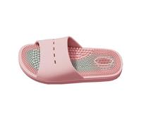 GLigeT Pantuflas de masaje para mujeres y hombres, cómodas zapatos de ducha con puntera abierta, antideslizantes, de verano, para uso en interiores y exteriores, verano (rosa, alfa pequeña)