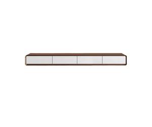 GLigeT Sala de Estar Soporte for televisores de hasta 65" Centro Entretenimiento Moderno Mediados Siglo con cajón y Puerta abatible(Blanco)