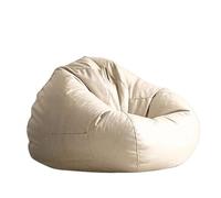 GLigeT Salas de Estar Silla Tipo puf, sofá Perezoso Individual for balcón Interior, Dormitorio y Sala de Estar(Beige,Pequeño)