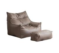 GLigeT Salas de Estar Sofá Lazy Bean Bag, sillón reclinable de Lectura Individual for apartamento pequeño, Silla con Respaldo Informal(Bruin)