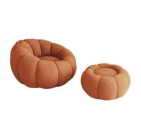 GLigeT Salas de Estar Sofá Perezoso Individual, sillón pequeño for Dormir y reclinar, Silla de Ocio for Dormitorio(Bruin)