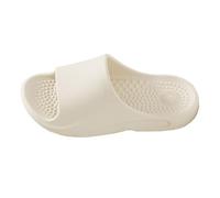 GLigeT Sliders Pantuflas de ducha, cómodas pantuflas baño con efecto masaje, ligeras y antideslizantes, ideales for casa piscina Verano(Blanco,Alpha Medium)