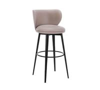 GLigeT Taburetes de Bar Taburete de Bar Alto Taburete de Bar Moderno y Sencillo Taburete de Bar Giratorio for el hogar Mesa de Isla Sillas con Respaldo Taburetes Alto(Grey)