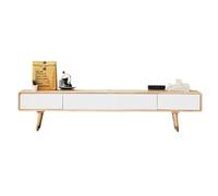 GLigeT Unidad de TV La Consola Multimedia con Soporte for TV Moderno de Mediados de Siglo se Adapta a televisores de hasta 60 Pulgadas for la Sala de Estar(Blanco)