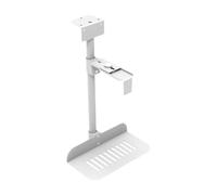 GLigeT Ventilación Soporte de CPU for Montaje Debajo del Escritorio, Soporte Torre PC suspendido, Carcasa Ajustable con Giro 360° Práctico(Blanco)