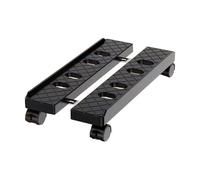 GLigeT Ventilación Soporte de Piso for PC Debajo del Escritorio, Soporte CPU móvil con Ruedas bloqueadas, Carrito for gabinete Ancho Ajustable Práctico(Negro)