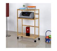 GLigeT Ventilación Soporte de Torre for PC con Ruedas, for Impresora móvil 3 Niveles Almacenamiento Práctico(A,59 * 26 * 86cm)