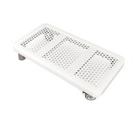 GLigeT Ventilación Soporte de Torre for PC móvil, Soporte rodante for CPU for Debajo del Escritorio, for Suelo, Carrito con Ruedas bloqueables, for el hogar y la Oficina Práctico(Blanco,400mm*600mm)