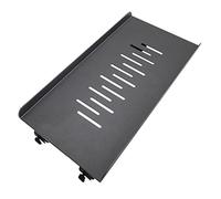 GLigeT Ventilación Soporte de Torre for PC, Soporte Metal for CPU con Ruedas giratorias - Escritorio Resistente for Carrito Piso for for la mayoría Las for Juegos Práctico(Negro,440 * 220mm)