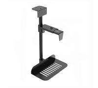 GLigeT Ventilación Soporte for CPU Debajo del Escritorio - Universal for Caja de PC Ajustable for for Juegos con Giro 360°, Soporte suspendido for Torre Práctico(Pick Black)