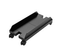 GLigeT Ventilación Soporte rodante for CPU de Escritorio, Torre PC, Soporte for Carrito móvil Ajustable con Ruedas giratorias Bloqueo, for for Juegos, Negro/Blanco Práctico(Negro)