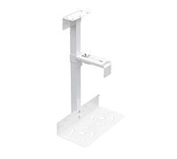 GLigeT Ventilación Soporte Universal for Caja de PC Debajo del Escritorio, Soporte for CPU en el Lado la Pared, Negro/Blanco Práctico(Blanco)