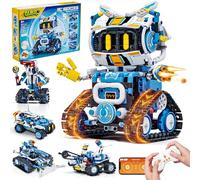 Glikid Kit de robótica STEM 5 en 1 para niños de 8 a 12, aplicación y kit de construcción de robot de control remoto, kit de proyecto científico y juguetes STEM para edades de 8 a 13, regalos para
