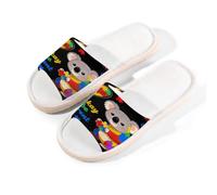 Glilade Pantuflas de casa para mujeres y hombres, antideslizantes, para interiores, puntera abierta, transpirables, de verano, para dormitorio, concienciación sobre el autismo, koala, Koala para