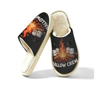 Glilade Pantuflas peludas para mujer, suaves, cálidas, para interiores y hogares, Malvavisco, 45/45.5 EU