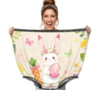 Glilade Ropa interior divertida para abuelas, regalos de broma para mujer, ropa interior gigante para Navidad, fiesta de cumpleaños, Flor de conejo de Pascua feliz, One Size Plus Tall