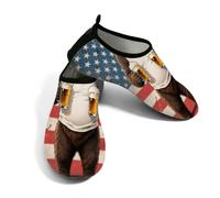 Glilade Zapatos de agua para mujeres y hombres, zapatos de playa para piscina, yoga, surf, Beber Bear, 42.5/43 EU