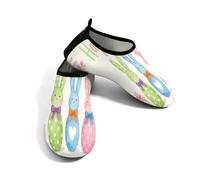Glilade Zapatos de agua para mujeres y hombres, zapatos de playa para piscina, yoga, surf, Happy Bunny, 45/45.5 EU
