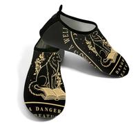 Glilade Zapatos de agua para mujeres y hombres, zapatos de playa para piscina, yoga, surf, Wolf Totem, 42.5/43 EU