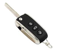 GLILAR Carcasa de Llave Compatible con Bentley para Continental 2004 2005 2006 2007 2008 2009 2010 2011 2012 2013 2014 1 Uds. Carcasa para Llave Remota De Coche, Carcasa para Llave De Coche