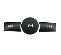 GLILAR Compatible con Mercedes para Benz para A Clase W176 2013 2014 2015 Pegatina Botón Interior Coche Pegatinas Cubierta Botones Encendido Volumen Interiores Pegatinas(Black)