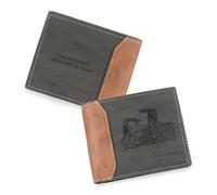 Glimmerday Cartera de Dinero para Hombre, Personalizada con Grabado Fotográfico y Tarjetero de Piel con Nombre, Cartera para Padre, Regalo para Hombre, Regalo de San Valentín