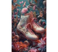 Glimmerwing Daydreams Dragonfly Vintage Roller Skates Journal: A Whimsical Retro Floral Notebook with Lined Pages for Creative Writing Gifts, ... Derby Skaters, and Cozy Slow Living Aesthetic