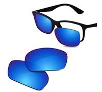 Glintbay Lentes de repuesto para gafas de sol Ray-Ban RB7047 54 mm, Espejo azul hielo polarizado., Small