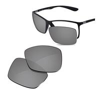 Glintbay Lentes de repuesto para gafas de sol RayBan RB4179-62 Liteforce, polarizadas y plateadas