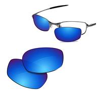 Glintbay Lentes de sol de repuesto 100% de ajuste preciso para Oakley Square Wire 2.0, espejo azul hielo polarizado