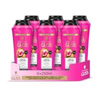 Gliss - Champú para pelo largo con raíces grasas - Long&Sublime - 6 uds de 250ml