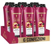 Gliss - Champú para pelo teñido o con mechas - Ultimate Color - 6uds de 250ml (1.500ml) - Gama protectora color