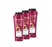 Gliss Colour Perfector - Champú para el cabello (3 x 250 ml), con complejo hialurónico y extracto de arándano, champú de color para cabellos teñidos, con mechones y teñidos