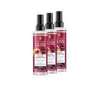 Gliss Express - Acondicionador Colour Perfector (3 x 200 ml), acondicionador para cabellos teñidos, con mechas o teñidos, protección térmica hasta 230 °C