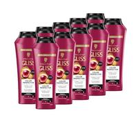 Gliss Kur Gliss Colour Perfector - Champú para el cabello (10 x 250 ml), con complejo hialurónico y extracto de arándano, champú de color para cabellos teñidos, con mechones y teñidos