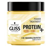 Gliss - Mascarilla Capilar Hidratante 4 En 1 - Para pelo dañado y/o débil - Con Manteca Karité, 400ml, Fórmula vegana y sin colorantes artificiales