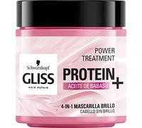 Gliss - Mascarilla Capilar Hidratante 4 En 1 - Para pelo sin brillo - Con Aceite De Babasu, 400ml , Fórmula vegana y sin colorantes artificiales