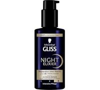 Gliss Night Elixier Ultimate Repair (100 ml), el serum capilar regenera el cabello dañado durante el sueño, deja un cabello suave y regenerado durante la noche