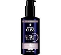 Gliss Night Elixir AntiSpliss Wunder (100 ml), serum para el cabello sella las puntas abiertas durante el sueño, el cuidado del cabello repara el cabello de larga duración