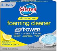 Glisten Disposer Care Foaming Cleaner, Lemon Scent, 4 Use