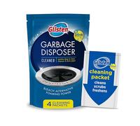Glisten Limpiador y ambientador para triturador de Basura, eliminador de olores para Fregadero con acción espumosa, Aroma a limón, Fabricado en los Estados Unidos, 4 Paquetes